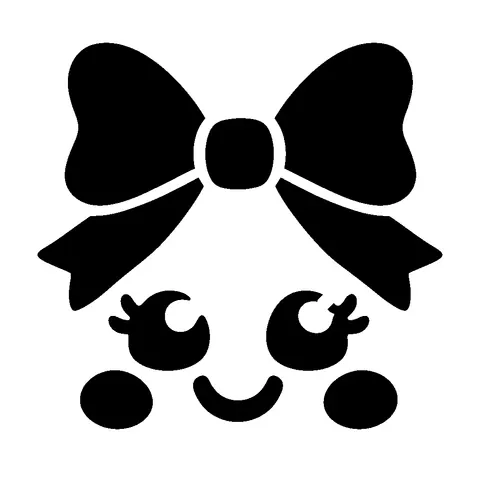 Pumpkin with Bow pumpkin stencil, free printable cute carving template