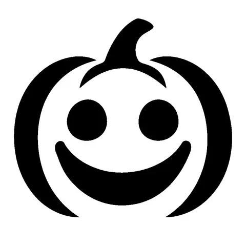Happy Pumpkin Face pumpkin stencil, free printable pumpkin face carving template