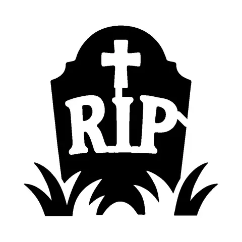 RIP Tombstone pumpkin stencil, free printable scary carving template